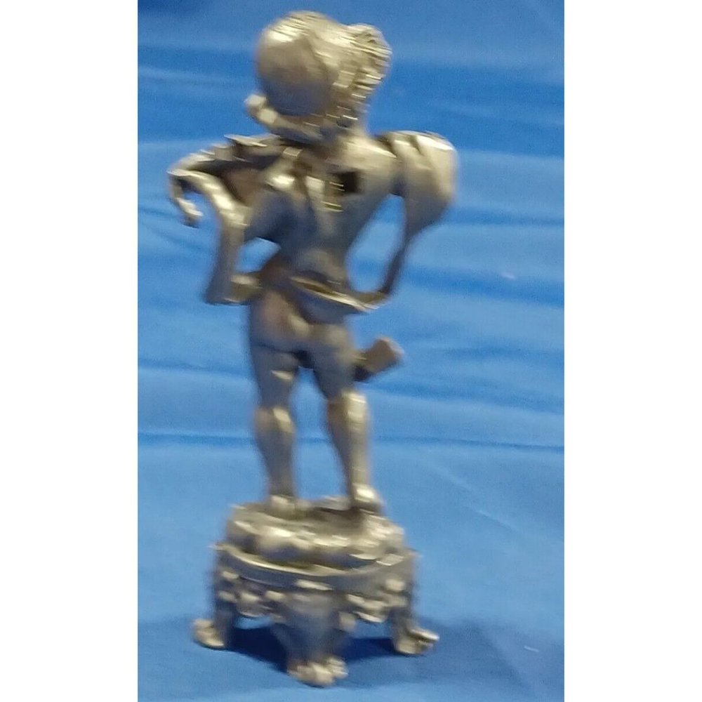 Italian Cast Lead Angel Sculpture Statue Figures Musicians Musical Instruments - Picture 7 of 15